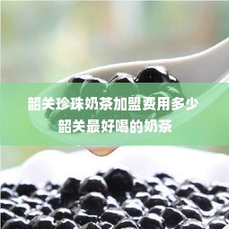 韶关珍珠奶茶加盟费用多少 韶关最好喝的奶茶